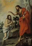 Bartolome Esteban Murillo The Baptism of Christ oil on canvas